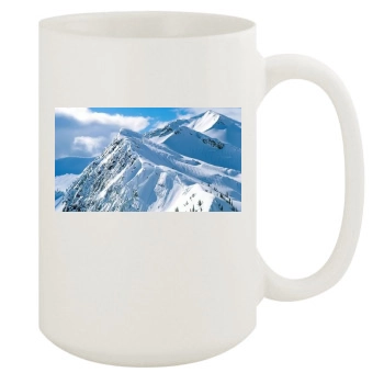 Mountains 15oz White Mug