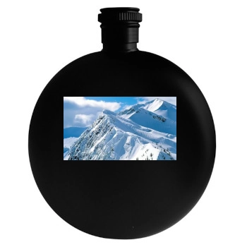 Mountains Round Flask