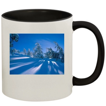 Mountains 11oz Colored Inner & Handle Mug