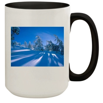 Mountains 15oz Colored Inner & Handle Mug