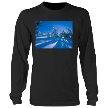 Mountains Men's Heavy Long Sleeve TShirt