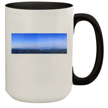 Mountains 15oz Colored Inner & Handle Mug