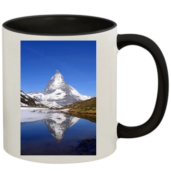 Mountains 11oz Colored Inner & Handle Mug