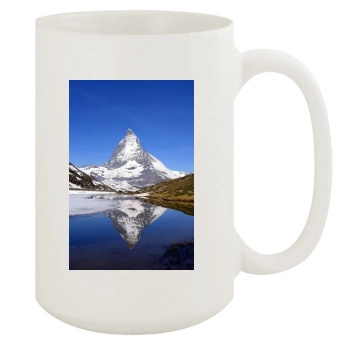 Mountains 15oz White Mug