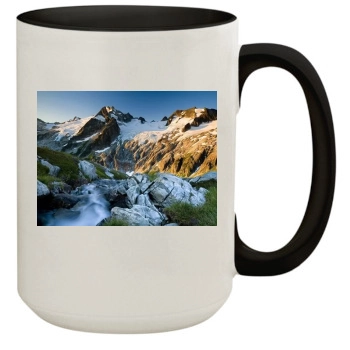 Mountains 15oz Colored Inner & Handle Mug