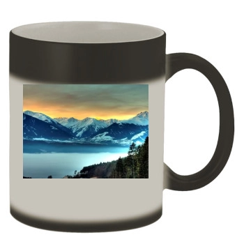 Mountains Color Changing Mug