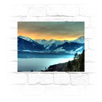 Mountains Metal Wall Art