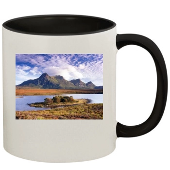 Mountains 11oz Colored Inner & Handle Mug