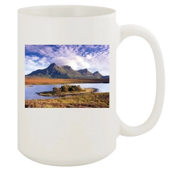 Mountains 15oz White Mug