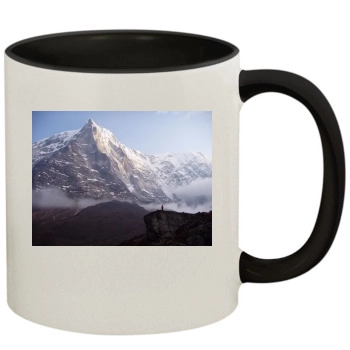 Mountains 11oz Colored Inner & Handle Mug