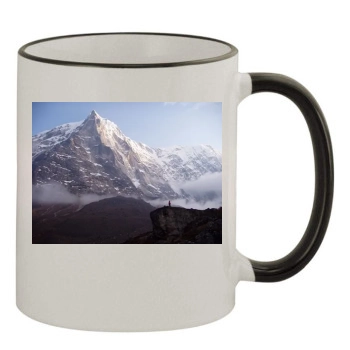 Mountains 11oz Colored Rim & Handle Mug