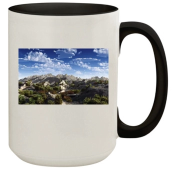 Mountains 15oz Colored Inner & Handle Mug