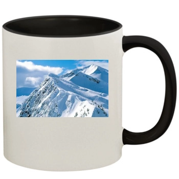 Mountains 11oz Colored Inner & Handle Mug