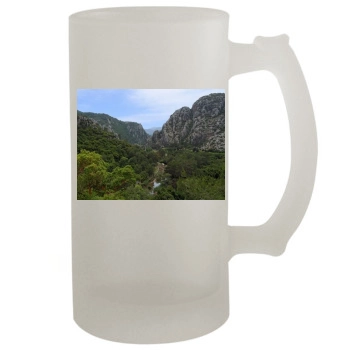 Mountains 16oz Frosted Beer Stein