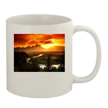 Mountains 11oz White Mug