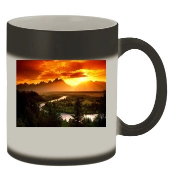 Mountains Color Changing Mug