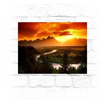 Mountains Metal Wall Art