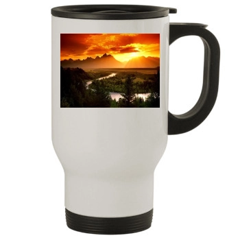 Mountains Stainless Steel Travel Mug