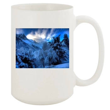 Mountains 15oz White Mug