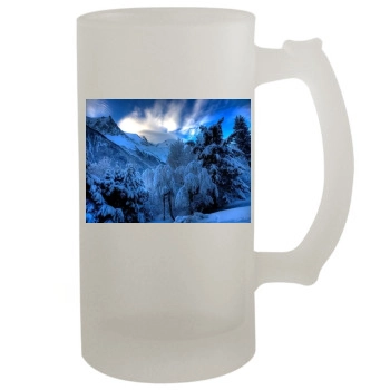 Mountains 16oz Frosted Beer Stein