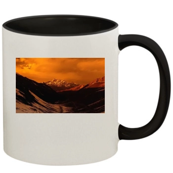 Mountains 11oz Colored Inner & Handle Mug