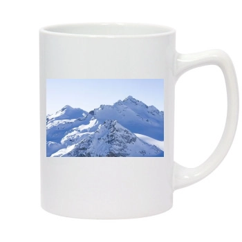 Mountains 14oz White Statesman Mug