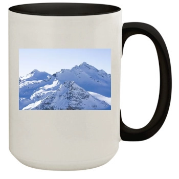 Mountains 15oz Colored Inner & Handle Mug