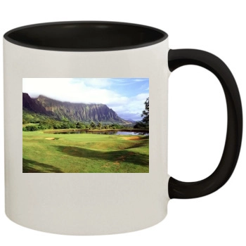 Mountains 11oz Colored Inner & Handle Mug