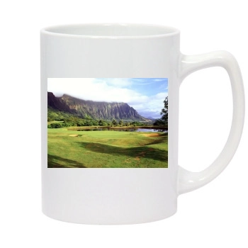 Mountains 14oz White Statesman Mug