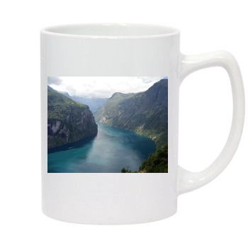 Mountains 14oz White Statesman Mug