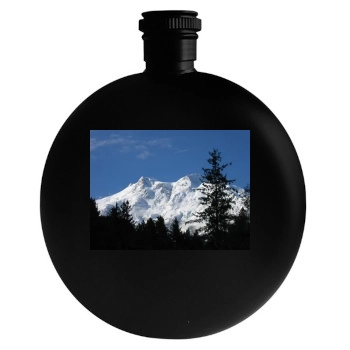 Mountains Round Flask