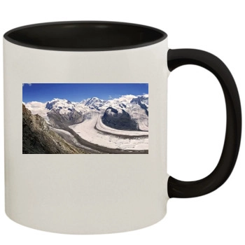 Mountains 11oz Colored Inner & Handle Mug