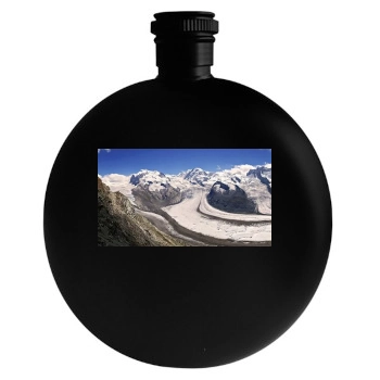 Mountains Round Flask