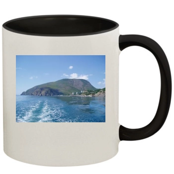 Mountains 11oz Colored Inner & Handle Mug