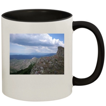 Mountains 11oz Colored Inner & Handle Mug