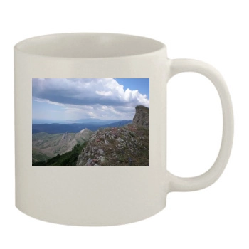 Mountains 11oz White Mug