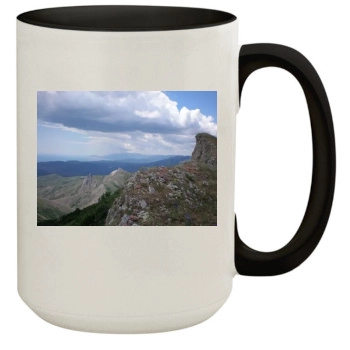 Mountains 15oz Colored Inner & Handle Mug