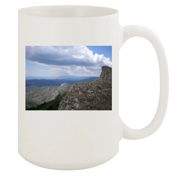 Mountains 15oz White Mug