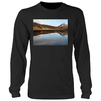 Mountains Men's Heavy Long Sleeve TShirt