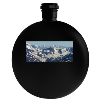 Mountains Round Flask