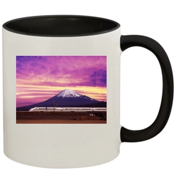 Mountains 11oz Colored Inner & Handle Mug