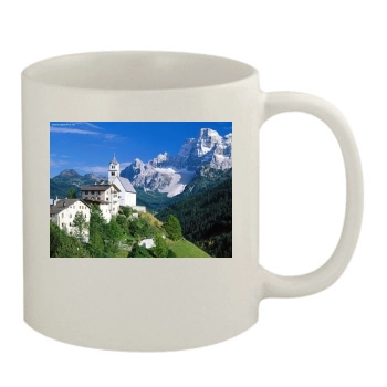 Mountains 11oz White Mug