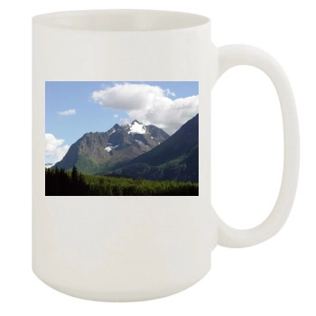 Mountains 15oz White Mug