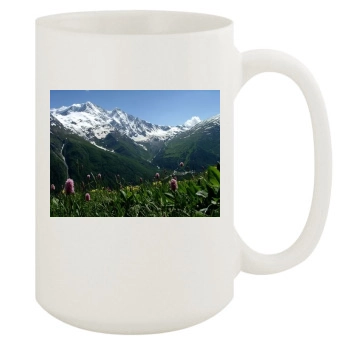 Mountains 15oz White Mug