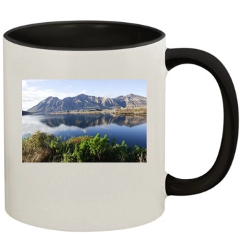 Mountains 11oz Colored Inner & Handle Mug