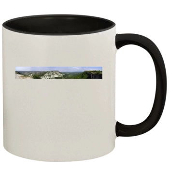 Mountains 11oz Colored Inner & Handle Mug