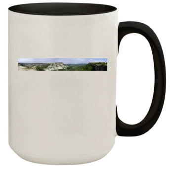 Mountains 15oz Colored Inner & Handle Mug