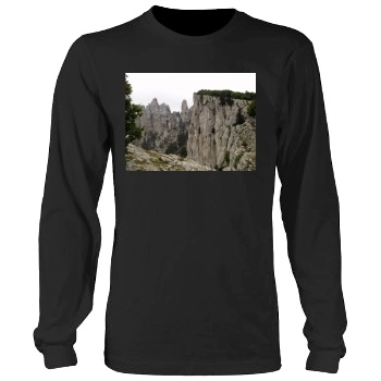 Mountains Men's Heavy Long Sleeve TShirt