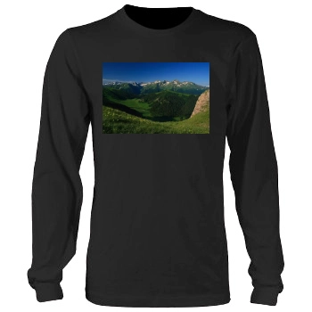 Mountains Men's Heavy Long Sleeve TShirt