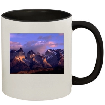 Mountains 11oz Colored Inner & Handle Mug